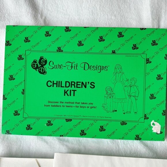 VINTAGE SURE-FIT DESIGNS CHILDREN'S KIT 1983 Master Pattern - Picture 2 of 7